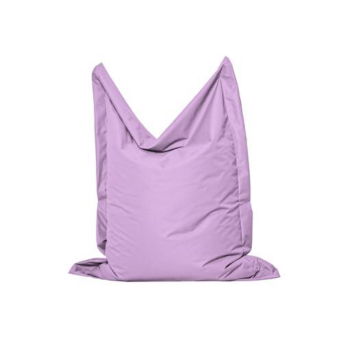 MB MILLINDABAG Rechteckig Sitzsack für Kinder Jugendliche und Erwachsene Beanbag Sitzen & Liegen Indoor & Outdoor Gaminggeignet & bereits gefüllt Sitzkissen (Flieder, L - 120 X 160 cm) von MB MILLINDABAG