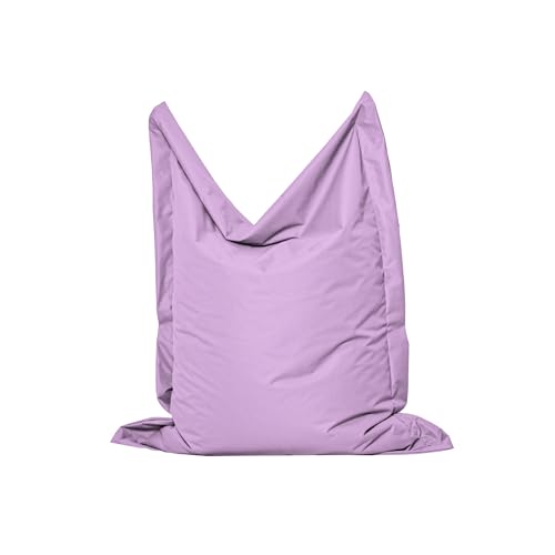 MB MILLINDABAG Rechteckig Sitzsack für Kinder Jugendliche und Erwachsene Beanbag Sitzen & Liegen Indoor & Outdoor Gaminggeignet & bereits gefüllt Sitzkissen (Flieder, XL - 145 X 180 cm) von MB MILLINDABAG