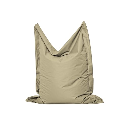 MB MILLINDABAG Rechteckig Sitzsack für Kinder Jugendliche und Erwachsene Beanbag Sitzen & Liegen Indoor & Outdoor Gaminggeignet & bereits gefüllt Sitzkissen (Gold, M - 100 X 145 cm) von MB MILLINDABAG