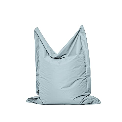 MB MILLINDABAG Rechteckig Sitzsack für Kinder Jugendliche und Erwachsene Beanbag Sitzen & Liegen Indoor & Outdoor Gaminggeignet & bereits gefüllt Sitzkissen (Grau, M - 100 X 145 cm) von MB MILLINDABAG