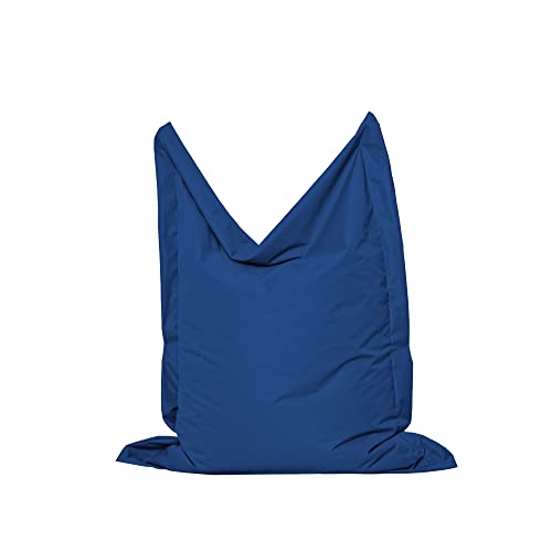 MB MILLINDABAG Rechteckig Sitzsack für Kinder Jugendliche und Erwachsene Beanbag Sitzen & Liegen Indoor & Outdoor Gaminggeignet & bereits gefüllt Sitzkissen (Marineblau, L - 120 X 160 cm) von MB MILLINDABAG