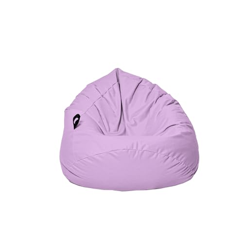 MILLINDABAG Kastanie Tropfenform Sitzsack für Kinder Jugendliche und Erwachsene Beanbag Kissen Indoor & Outdoor Gaminggeignet bereits gefüllt Sitzkissen Bodenkissen (Flieder, XL-Durchmesser 77 cm) von MB MILLINDABAG