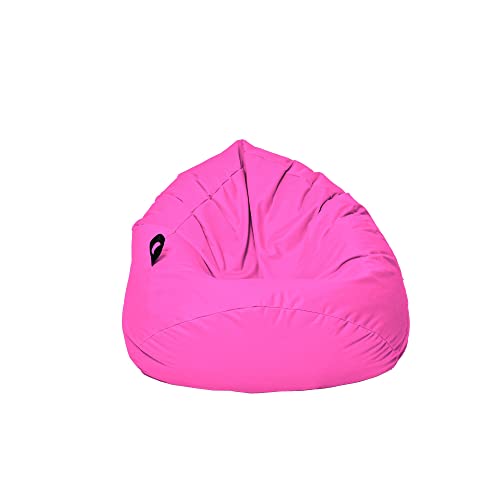 MILLINDABAG Kastanie Tropfenform Sitzsack für Kinder Jugendliche und Erwachsene Beanbag Kissen Indoor & Outdoor Gaminggeignet bereits gefüllt Sitzkissen Bodenkissen (Pink, XL-Durchmesser 77 cm) von MB MILLINDABAG