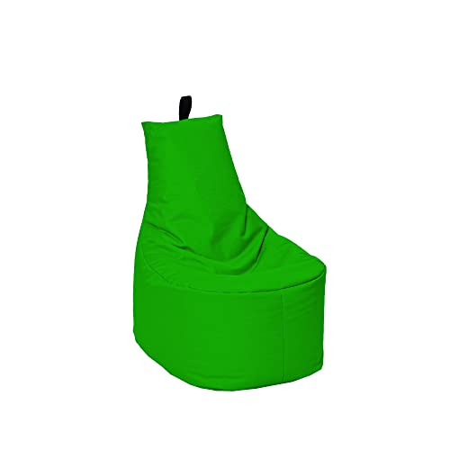 MILLINDABAG Modern Sitzsack für Kinder und Erwachsene Sessel Kissen In & Outdoor Gaminggeignet & bereits gefüllt Sitzkissen Bodenkissen (Grün, XL - Durchmesser 65 cm ohne Hocker) von MB MILLINDABAG