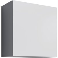 Mb Moebel - Hängeschrank Vitrinenschrank Vitrine Wohnzimmer 1 Tür 2 Fächer Weiß Matt 60x60x30cm Modell Aitana Q1 von MB MOEBEL