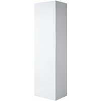 Mb Moebel - Hängeschrank Vitrinenschrank Vitrine Wohnzimmer 1 Tür 4 Fächer 40x165x29cm Modell Luke V4 Weiss Glanz von MB MOEBEL