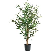 Künstlicher Olivebaum 100 cm, Dekopflanze mit realistischen Blättern und Oliven für Wohnzimmer, Schlafzimmer oder Büro Künstlicher Olivebaum 100 cm, Dekopflanze mit realistischen Blättern und Oliven für Wohnzimmer, Schlafzimmer oder Büro von MB MOEBEL