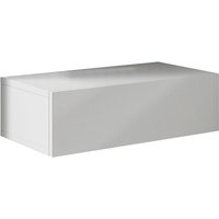 2er Set Nachttischen Nachtschrank Nachtkommode Schlafzimmer 1 Schublade 46x15x35cm Modell Europa Weiss Glanz von MB MOEBEL