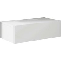 Nachttisch Nachtschrank Nachtkommode Schlafzimmer 1 Schublade 46x15x35cm Modell Europa Weiss Glanz von MB MOEBEL