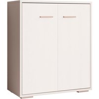 Kleiner Schrank 2 Türen Aufbewarungsschrank Beistellschrank 60x71x30cm Modelo Lander L2 Farbe Weiss von DESIGN AMEUBLEMENT