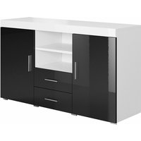 Mb Moebel - Sideboard Modern Küchenschrank Kommode Wohnzimmerschrank 2 Türen 2 Schubladen Aufbewarungsschrank Buffet Esszimmer 140x80x40cm Modell von MB MOEBEL