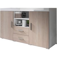 Mb Moebel - Sideboard Modern Küchenschrank Kommode Wohnzimmerschrank 2 Türen 2 Schubladen Aufbewarungsschrank Buffet Esszimmer 140x80x40cm Modell von MB MOEBEL