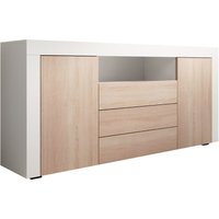 Sideboard Modern Küchenschrank Kommode Wohnzimmerschrank 2 Türen 2 Schubladen Aufbewarungsschrank Buffet Esszimmer 160x72x35cm Modell Yanis Weiss und Sideboard Modern Küchenschrank Kommode Wohnzimmerschrank 2 Türen 2 Schubladen Aufbewarungsschrank Buffet Esszimmer 160x72x35cm Modell Yanis Weiss und von MB MOEBEL