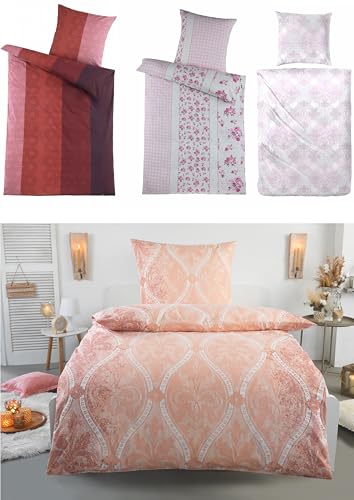 MB Warenhandel24 Bettwäsche Winter Biber Baumwolle attraktive Designs 135x200 + 80x80 cm 2-4 TLG teilig (Punkte Rot, 2X ca. 135x200 cm + ca. 2X 80x80 cm) von MB Warenhandel24