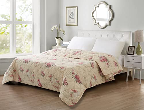 MB Warenhandel24 Tagesdecke XXL Allzweckdecke ca. 220x240 Patchwork Landhaus Sofa Bettüberwurf (Paris Vintage) von MB Warenhandel24