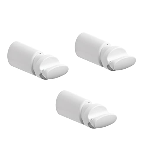 Wandhalterung für flache Rohrheizkörper mit einer Tragfähigkeit von bis zu 90 kg. Fortschrittliches Anti-Abreiß-System für maximale Sicherheit. 3 Wandregale aus ABS - 3 Stück.- Weiβ von MB