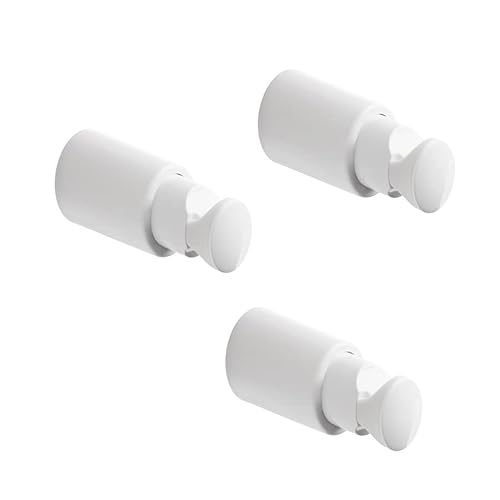 3 Regale Wandhalterung für Handtuchheizkörper und horizontale Rohre mit Einer Tragfähigkeit von bis zu 90 kg. Rohrdurchmesser von Ø15 bis 28 mm - Weiß von MB