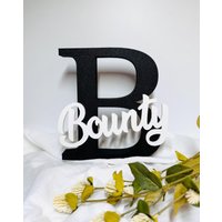 Personalisiertes Namensschild | Personalisierter Aufsteller Türschild Mit Anfangsbuchstaben Buchstabe Namen Personalisiertes Namensschild | Personalisierter Aufsteller Türschild Mit Anfangsbuchstaben Buchstabe Namen von MB3DPrintDE