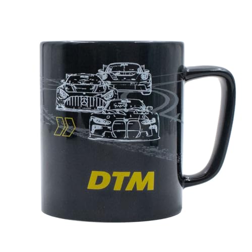 MBA Sport Tasse, Keramik, Becher, Kaffeebecher, 310 ml, DTM Rennwagen-Motiv, Schwarz von MBA Sport