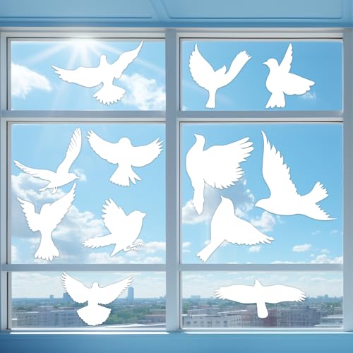 MBAIYO 16 Stück Fensteraufkleber Vogelschutz,Fensteraufkleber Vogelschutz Für Glasscheiben Verhindern Vogelschläge an Türen Und Fenstern Glas Dekor Aufkleber Fensterbilder Selbstklebend MBAIYO 16 Stück Fensteraufkleber Vogelschutz,Fensteraufkleber Vogelschutz Für Glasscheiben Verhindern Vogelschläge an Türen Und Fenstern Glas Dekor Aufkleber Fensterbilder Selbstklebend von MBAIYO