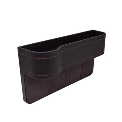 MBBROS 1Stück Autositz Lückefüller Organizer für BMW X1 X2 X3 X4 X5 X6 X7 XM GT Z4, MultiFunktions Aufbewahrungsbox Seiten Taschen Organizer Konsole Seitentasche,A Black-Co-Pilot von MBBROS