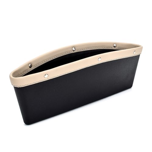 MBBROS 1Stück Autositz Lückefüller Organizer für VW Multivan T7 2021 2022 2023 2024+, MultiFunktions Aufbewahrungsbox Seiten Taschen Organizer Konsole Seitentasche,B Beige von MBBROS
