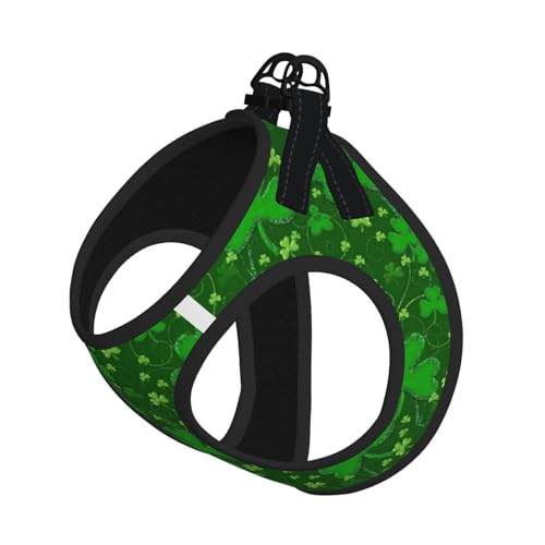Background St. Patrick's Day Hundegeschirr mit Glitzerdruck, für Katzen und Hunde, reflektierend, verstellbar, weich, atmungsaktiv, Netzweste mit ausbruchsicherer Leine, für kleine Haustiere und Background St. Patrick's Day Hundegeschirr mit Glitzerdruck, für Katzen und Hunde, reflektierend, verstellbar, weich, atmungsaktiv, Netzweste mit ausbruchsicherer Leine, für kleine Haustiere und von MBCbjg