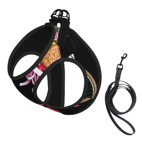 Fahrradgeschirr-Set für Katzen und Hunde, reflektierend, verstellbar, weich, atmungsaktiv, Netzweste mit ausbruchsicherer Leine, für kleine Haustiere und Kätzchen, Welpen Fahrradgeschirr-Set für Katzen und Hunde, reflektierend, verstellbar, weich, atmungsaktiv, Netzweste mit ausbruchsicherer Leine, für kleine Haustiere und Kätzchen, Welpen von MBCbjg