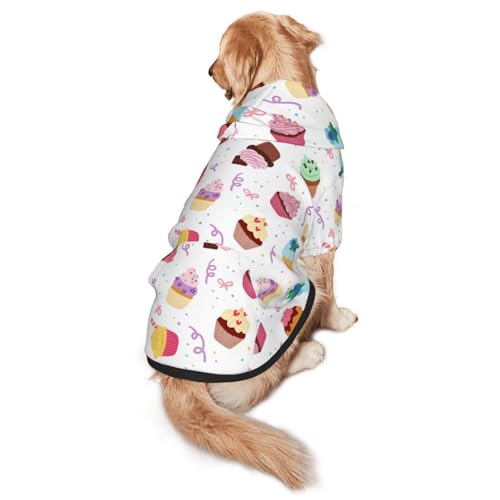 Hunde-Kapuzenpullover für mittelgroße bis große Hunde, warm, weich, atmungsaktiv, leicht zu tragen, für Winter und Herbst, Haustiermantel von MBCbjg