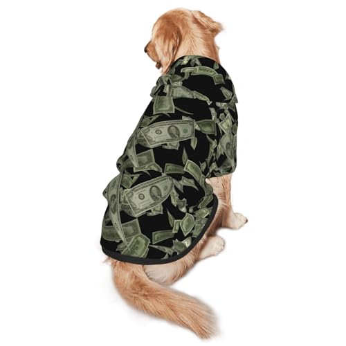 Hunde-Kapuzenpullover für mittelgroße bis große Hunde, warm, weich, atmungsaktiv, leicht zu tragen, für Winter und Herbst, Haustiermantel von MBCbjg