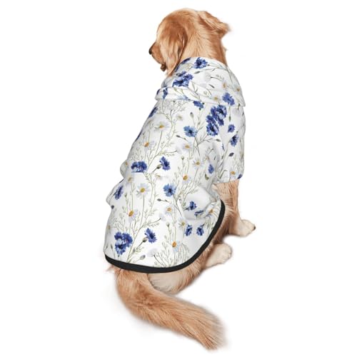 Hunde-Kapuzenpullover für mittelgroße bis große Hunde, warm, weich, atmungsaktiv, leicht zu tragen, für Winter und Herbst, Haustiermantel von MBCbjg