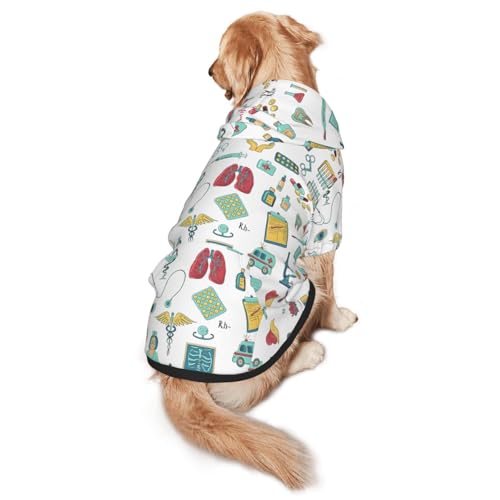 Hunde-Kapuzenpullover für mittelgroße bis große Hunde, warm, weich, atmungsaktiv, leicht zu tragen, für Winter und Herbst, Haustiermantel Hunde-Kapuzenpullover für mittelgroße bis große Hunde, warm, weich, atmungsaktiv, leicht zu tragen, für Winter und Herbst, Haustiermantel von MBCbjg