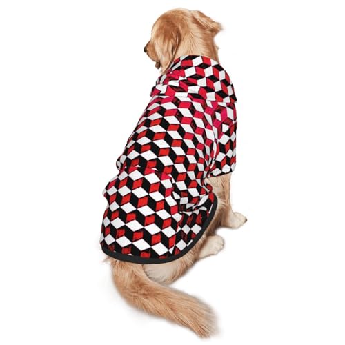 Hunde-Kapuzenpullover für mittelgroße bis große Hunde, warm, weich, atmungsaktiv, leicht zu tragen, für Winter und Herbst, Haustiermantel Hunde-Kapuzenpullover für mittelgroße bis große Hunde, warm, weich, atmungsaktiv, leicht zu tragen, für Winter und Herbst, Haustiermantel von MBCbjg