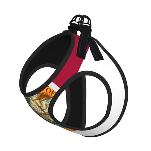 Hundegeschirr mit Flaggen-Motiv von Florida für Katzen und Hunde, reflektierend, verstellbar, weich, atmungsaktiv, Netzweste mit ausbruchsicherer Leine, für kleine Haustiere und Kätzchen, Welpen Hundegeschirr mit Flaggen-Motiv von Florida für Katzen und Hunde, reflektierend, verstellbar, weich, atmungsaktiv, Netzweste mit ausbruchsicherer Leine, für kleine Haustiere und Kätzchen, Welpen von MBCbjg