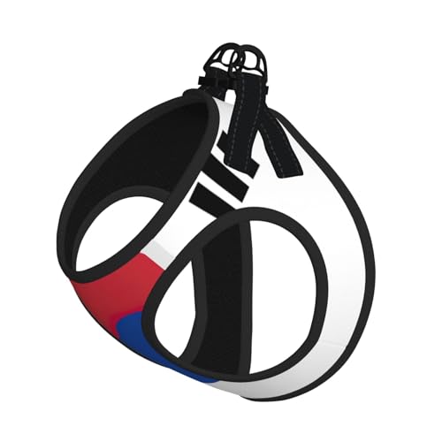 Hundegeschirr mit Flaggenmotiv der Republik Korea, bedruckt, für Katzen und Hunde, reflektierend, verstellbar, weich, atmungsaktiv, Netzweste mit ausbruchsicherer Leine, für kleine Haustiere und Hundegeschirr mit Flaggenmotiv der Republik Korea, bedruckt, für Katzen und Hunde, reflektierend, verstellbar, weich, atmungsaktiv, Netzweste mit ausbruchsicherer Leine, für kleine Haustiere und von MBCbjg