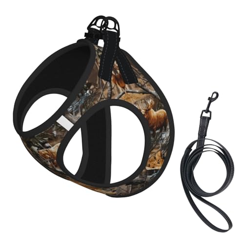 Jagdgeschirr-Set für Katzen und Hunde, reflektierend, verstellbar, weich, atmungsaktiv, Netzweste, mit ausbruchsicherer Leine, für kleine Haustiere und Kätzchen, Welpen Jagdgeschirr-Set für Katzen und Hunde, reflektierend, verstellbar, weich, atmungsaktiv, Netzweste, mit ausbruchsicherer Leine, für kleine Haustiere und Kätzchen, Welpen von MBCbjg