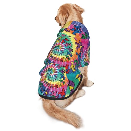 Kapuzenpullover für mittelgroße bis große Hunde, warm, weich, atmungsaktiv, leicht zu tragen, für Winter und Herbst, Haustiermantel von MBCbjg