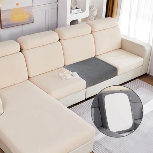 MBEUAIVV Sofa überzug - für Couch l Form, Sofabezug 2/3 Sitzer - Sofadecken Zum Abdecken Ecksofa, Sofaschoner/Schutz Sofaüberwurf für Wohnaccessoires Polsterbezug (Grau,1pc Einzelner Sitzbezug von MBEUAIVV