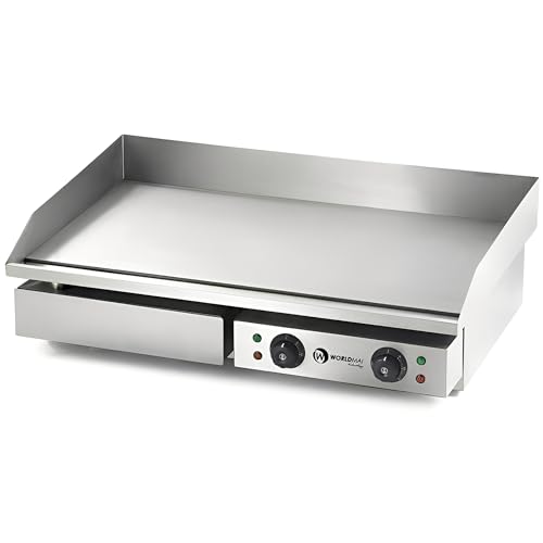 MBH – Industrielle Elektrogrillplatte WORLDMAI 73 cm mit Edelstahlbasis für die Gastronomie. Professionelle Grillplatte für Bar- und Restaurantküchen. von MBH - MAQUINARIA BAR HOSTELERÍA