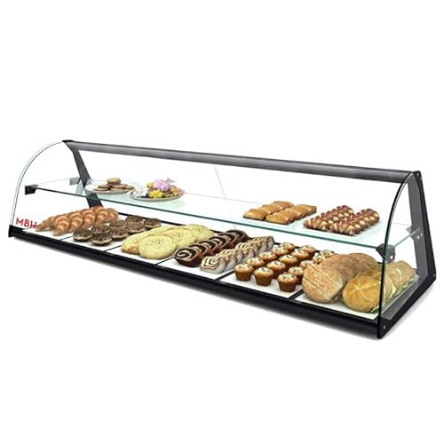 MBH - Neutrale Gebogene Doppelvitrine 84 cm, 2 Ebenen, für Gastronomie. Neutrales Glasdisplay für Bars und Restaurants. MBH - Neutrale Gebogene Doppelvitrine 84 cm, 2 Ebenen, für Gastronomie. Neutrales Glasdisplay für Bars und Restaurants. von MBH - MAQUINARIA BAR HOSTELERÍA