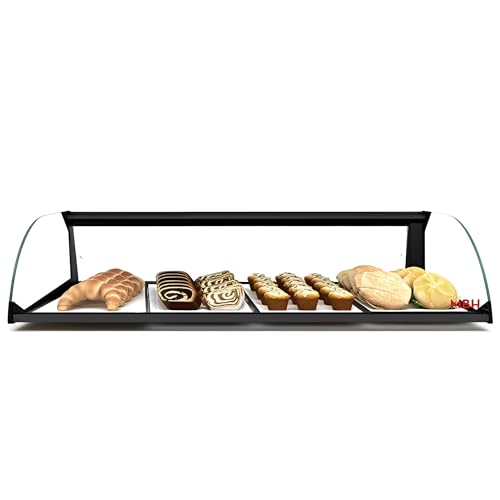 MBH Neutraler Ausstellungsvitrine 85 cm mit gebogenem Glas für Theke, ohne Boden für Gebäck und Snacks in der Gastronomie MBH Neutraler Ausstellungsvitrine 85 cm mit gebogenem Glas für Theke, ohne Boden für Gebäck und Snacks in der Gastronomie von MBH - MAQUINARIA BAR HOSTELERÍA