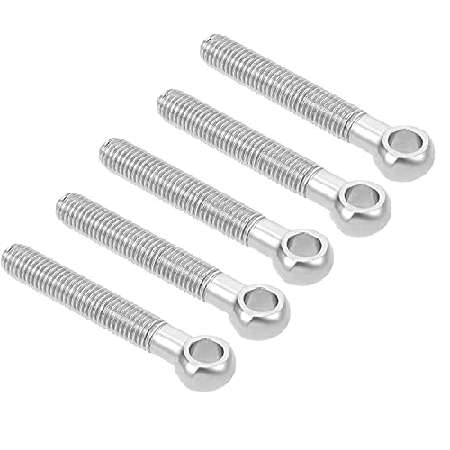 304 Edelstahl-Maschinen-Schulter-Schwing-Hebeösen, 5 Stück M10 × 65 Mm-M10 × 100 Mm, Geeignet for Befestigungselemente,M10×100mm(M10x80mm) von MBHHU