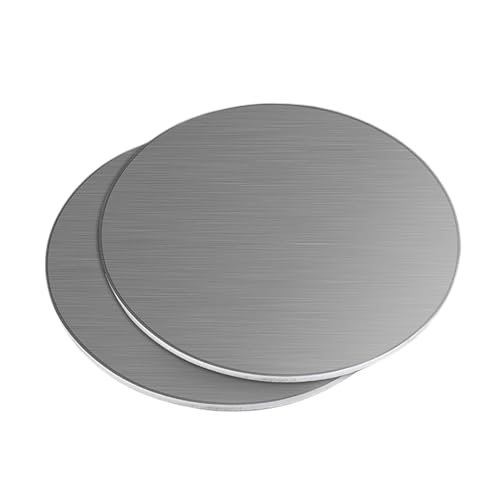 304 Edelstahlfolienrolle, 2 Stück Edelstahl Rundblech Dicke 5 mm Durchmesser 50/100 Geeignet for Baustoffe und Automobilindustrie, 100(Diameter 100mm) von MBHHU