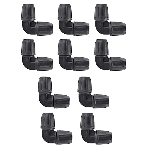 Barb Fitting Koppler, Wasserschlauch Verriegelungsanschluss for Schlauch Gartenschlauch Reparatursatz(2-Way Equal Elbow) von MBHHU