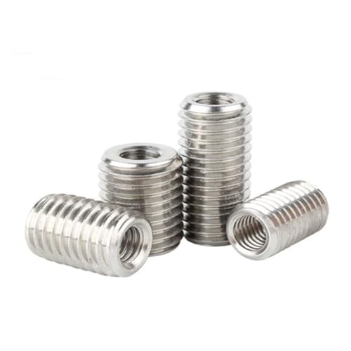 Edelstahl 304 Gewinde Schlitz Innen Außen Adapter Schraube, Gewinde Einsatz Hülse Umwandlung Mutter(6mm,Inner M2 outer M5) von MBHHU
