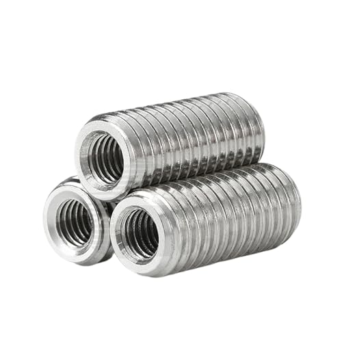 Edelstahl 304 Gewinde Schlitz Innen Außen Adapter Schraube, Muttern Einsatz Hülse Konverter Mutter(Length 10mm,M2.5 to M4 (5 Pcs)) von MBHHU