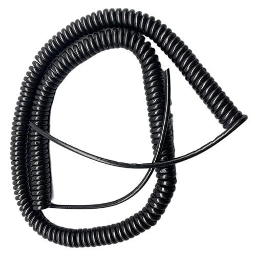 Einziehbarer quadratischer Federspiraldraht mit 4 Adern, Kupferkern, verlängerter Zugdraht, einziehbare Spule (Größe: 2,5 Meter dehnbar, Farbe:, 0, mm²)(Stretch 2.5 Meters) von MBHHU