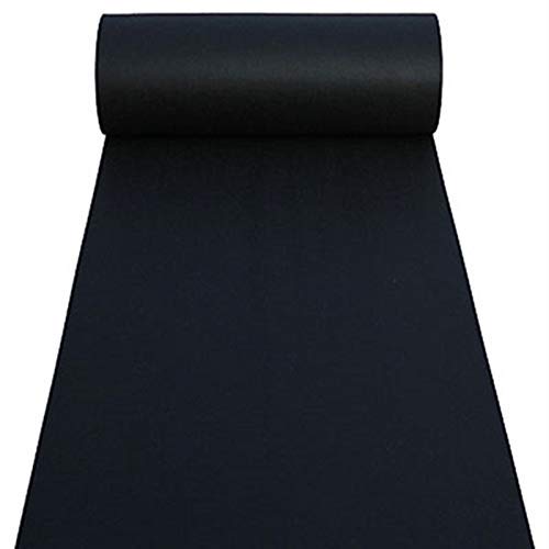 MBHHU Gangläufer for Hochzeiten, Hochzeitsgangläufer, Hochzeitsteppiche, unverzichtbare Hochzeitsdekoration for drinnen und draußen, traumhafte(Black,100x2000cm) von MBHHU