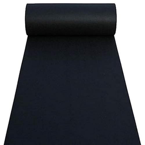 MBHHU Gangläufer for Hochzeiten, Hochzeitsgangläufer, Hochzeitsteppiche, unverzichtbare Hochzeitsdekoration for drinnen und draußen, traumhafte(Black,60x1500cm) von MBHHU