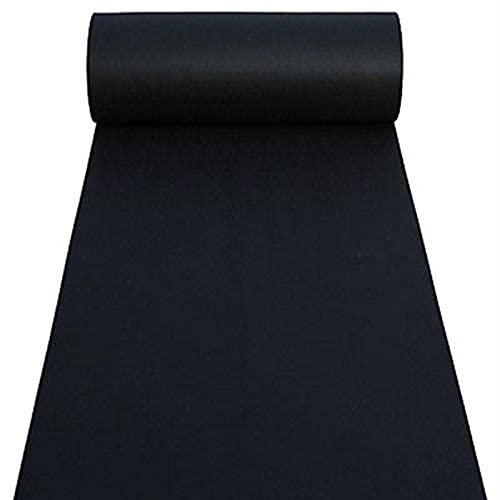 MBHHU Gangläufer for Hochzeiten, Hochzeitsgangläufer, Hochzeitsteppiche, unverzichtbare Hochzeitsdekoration for drinnen und draußen, traumhafte(Black,60x500cm) von MBHHU